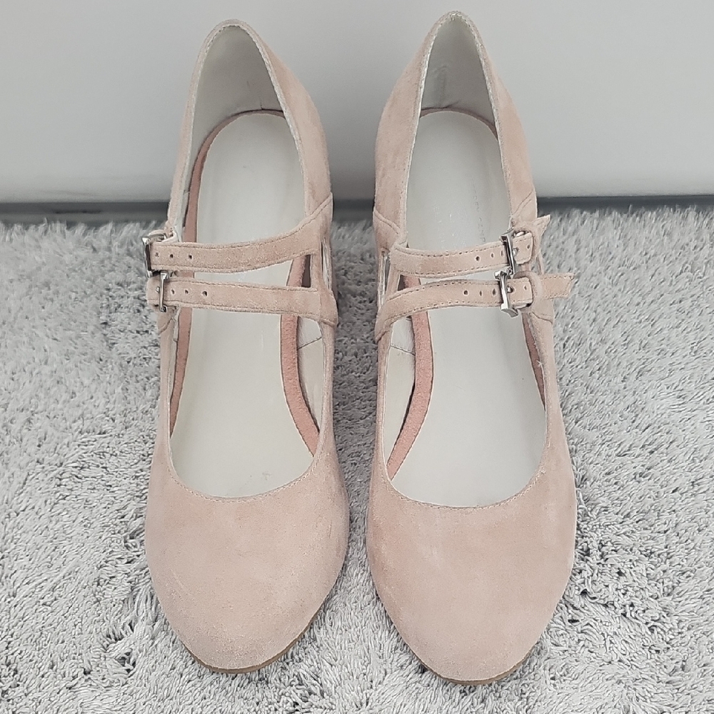 Jeffrey Campbell - Free People Elise Mary Jane Pumps in Blush - Picture 2 of 7